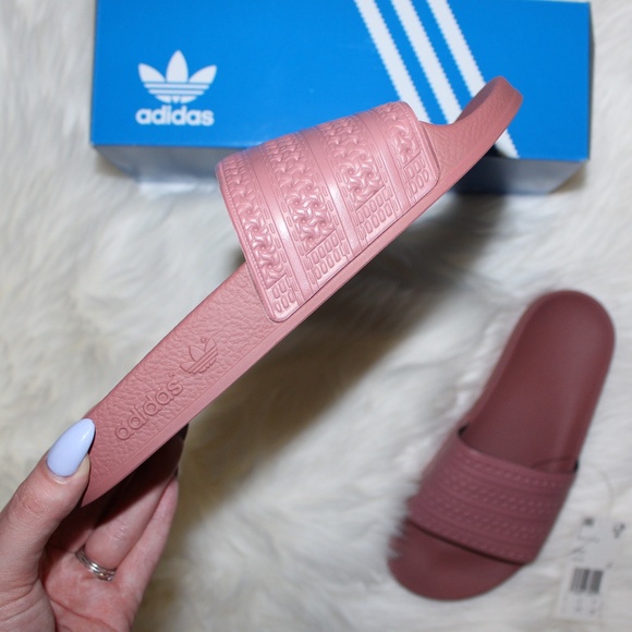 adidas adilette slides women's pink